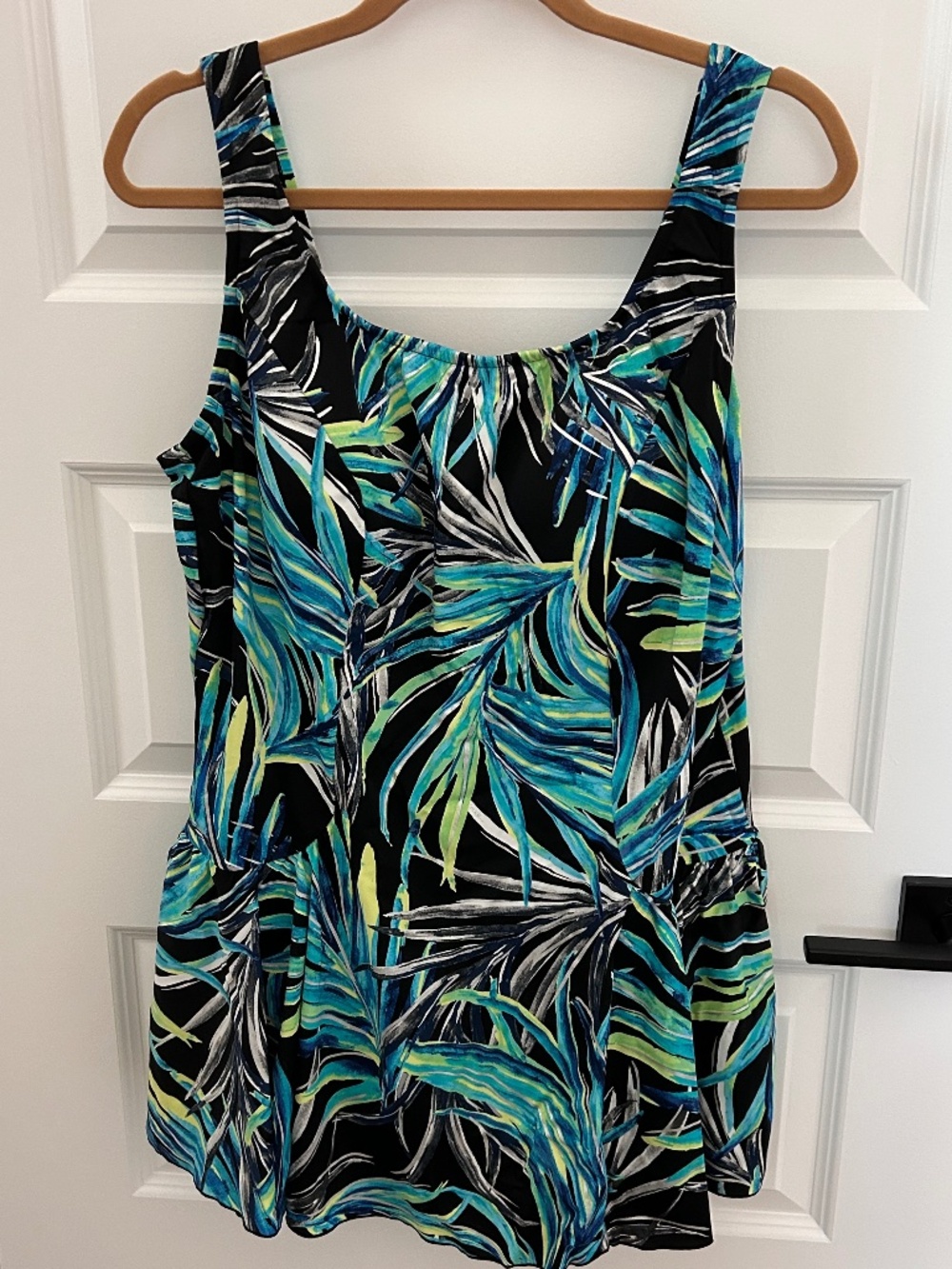 Bathing Suit 1 Piece Plus 3X Maxine of Hollywood Palm Tropical